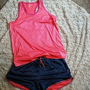 Reebok XL athletic short and tank outfit