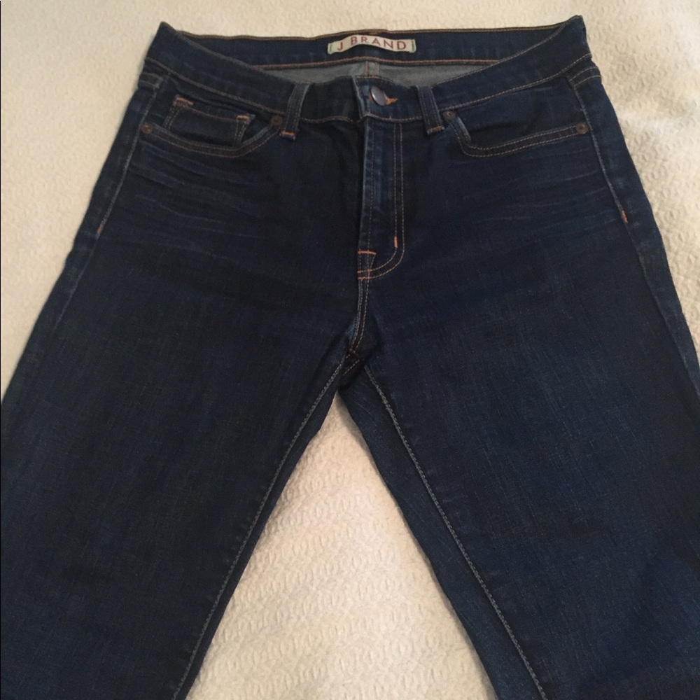 J Brand, size 28, mid rise pencil leg jeans