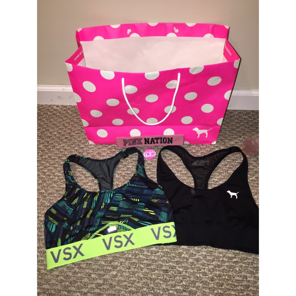 🏃‍♀️NWOT VICTORIAS SECRET/PINK SPORTS BRA BUNDLE