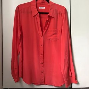 Coral Silk Equipment blouse