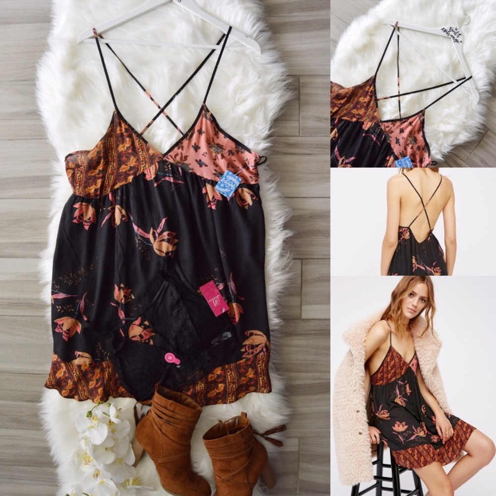 Free People All Mixed Up Boho Dress