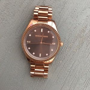 Rose gold Michael Kors watch