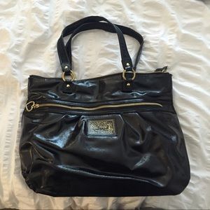 Patent leather coach purse