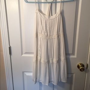 White lace babydoll shift dress