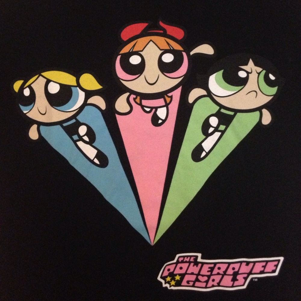 The Powerpuff Girls Small Black T-shirt