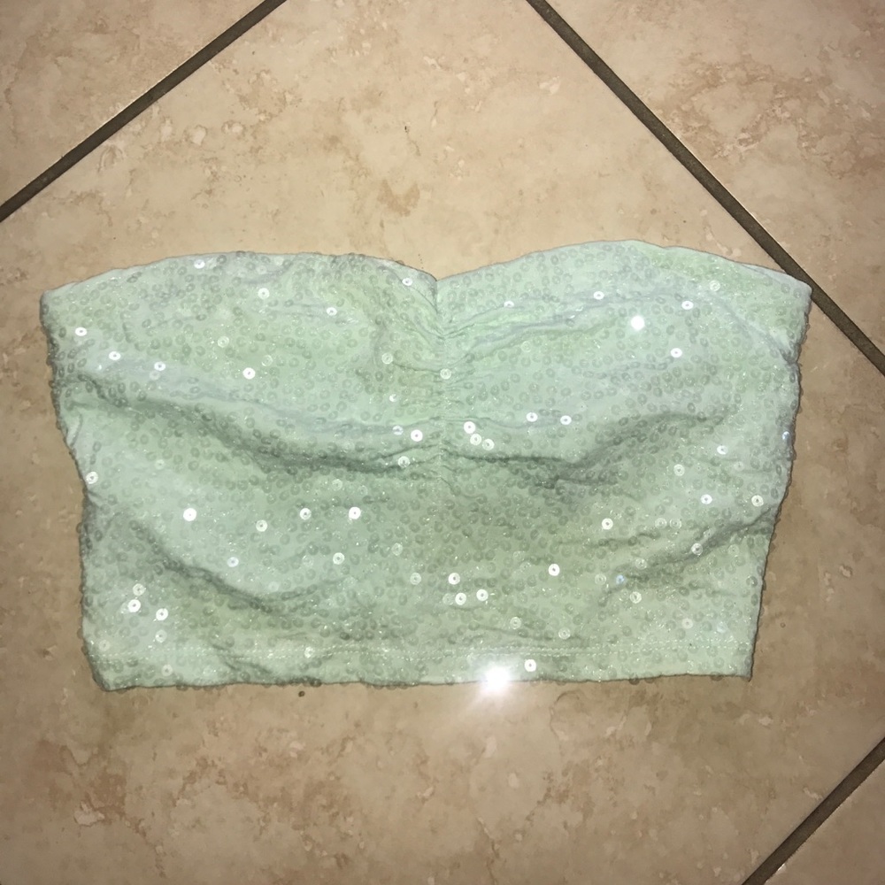Knit top/tube  mint green