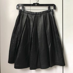 Pleated Leather Elizabeth & James skirt