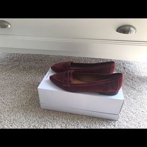 Franco Sarto burgundy flats NWOT