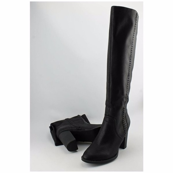 madden girl tall black boots