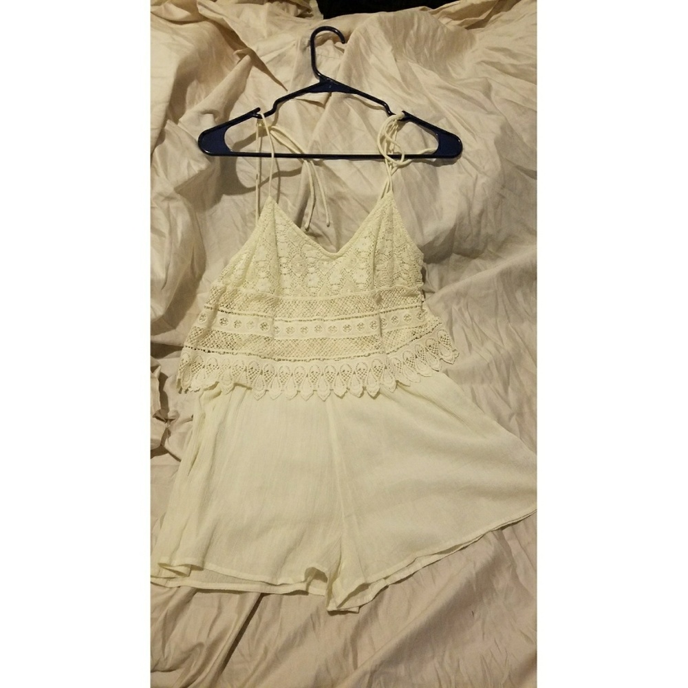 Top Shop Cream Colored Romper