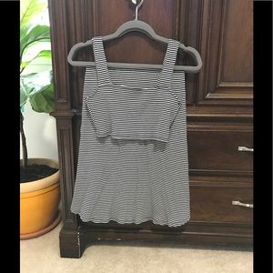 Reformation Katrina Crop Top and Skirt Set