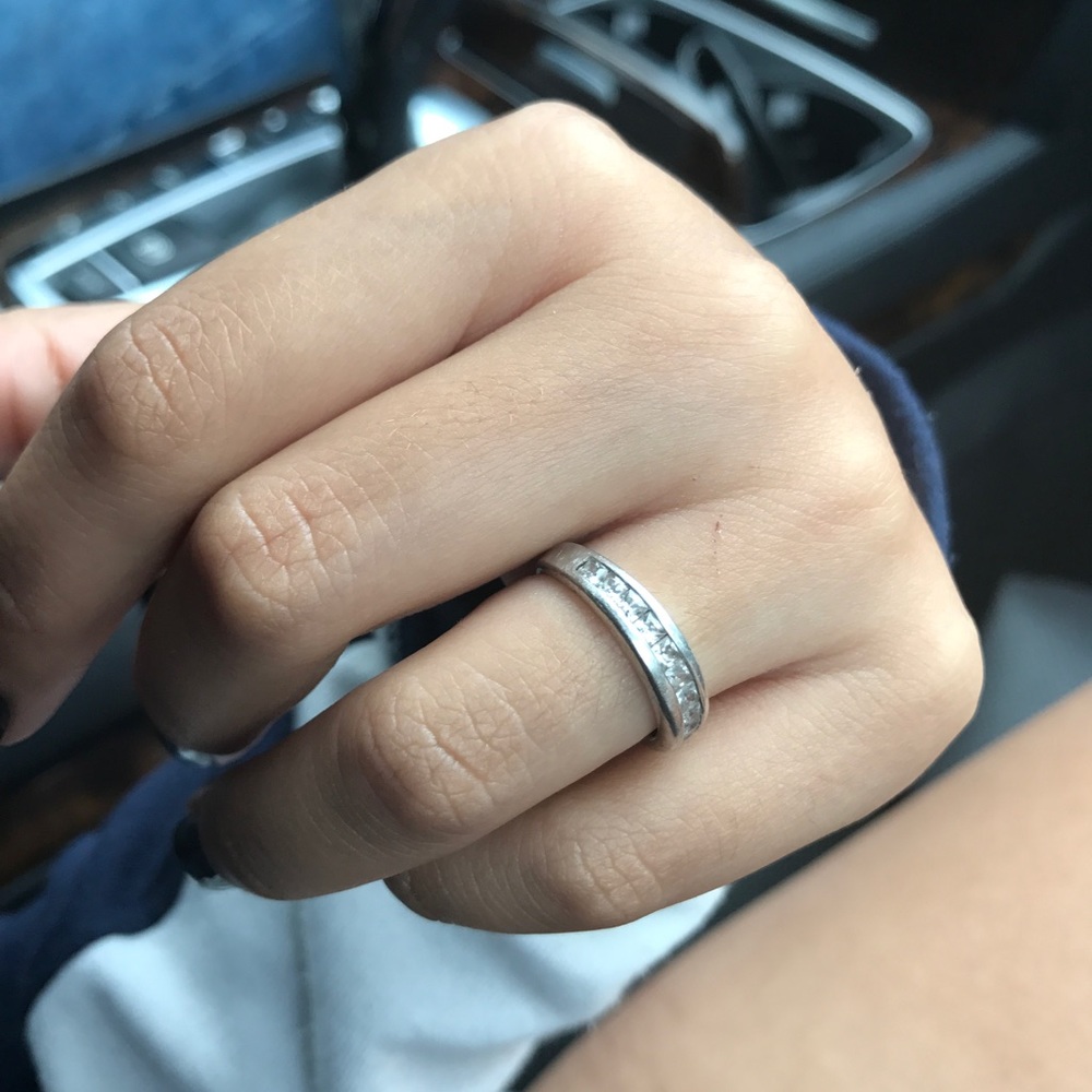 925 silver band- size 5