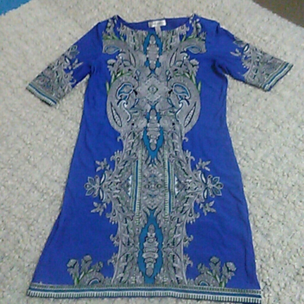 Paisley print sheath dress