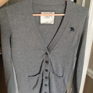 Abercrombie and Fitch Gray Cardigan