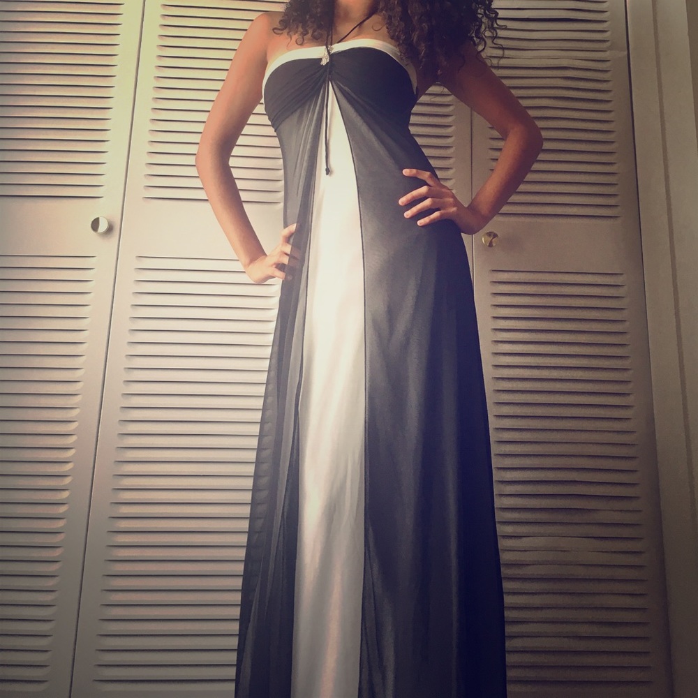 Black & White gown