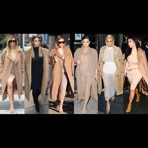 Camel trench coat (Kim Kardashian inspired)