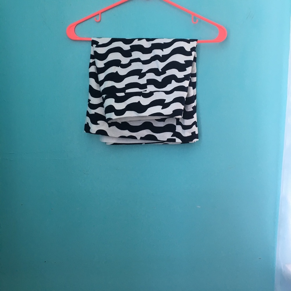 Navy and White Skirt