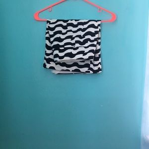 Navy and White Skirt