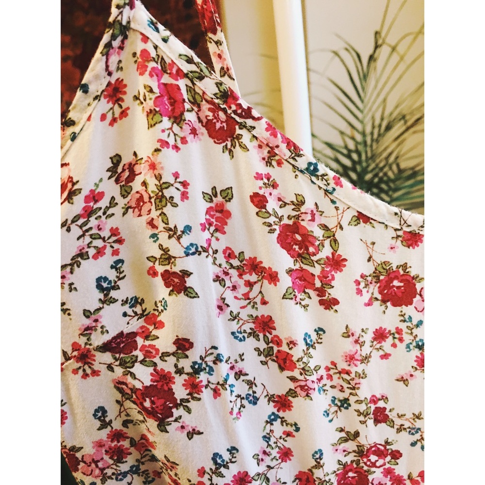 Floral babydoll romper