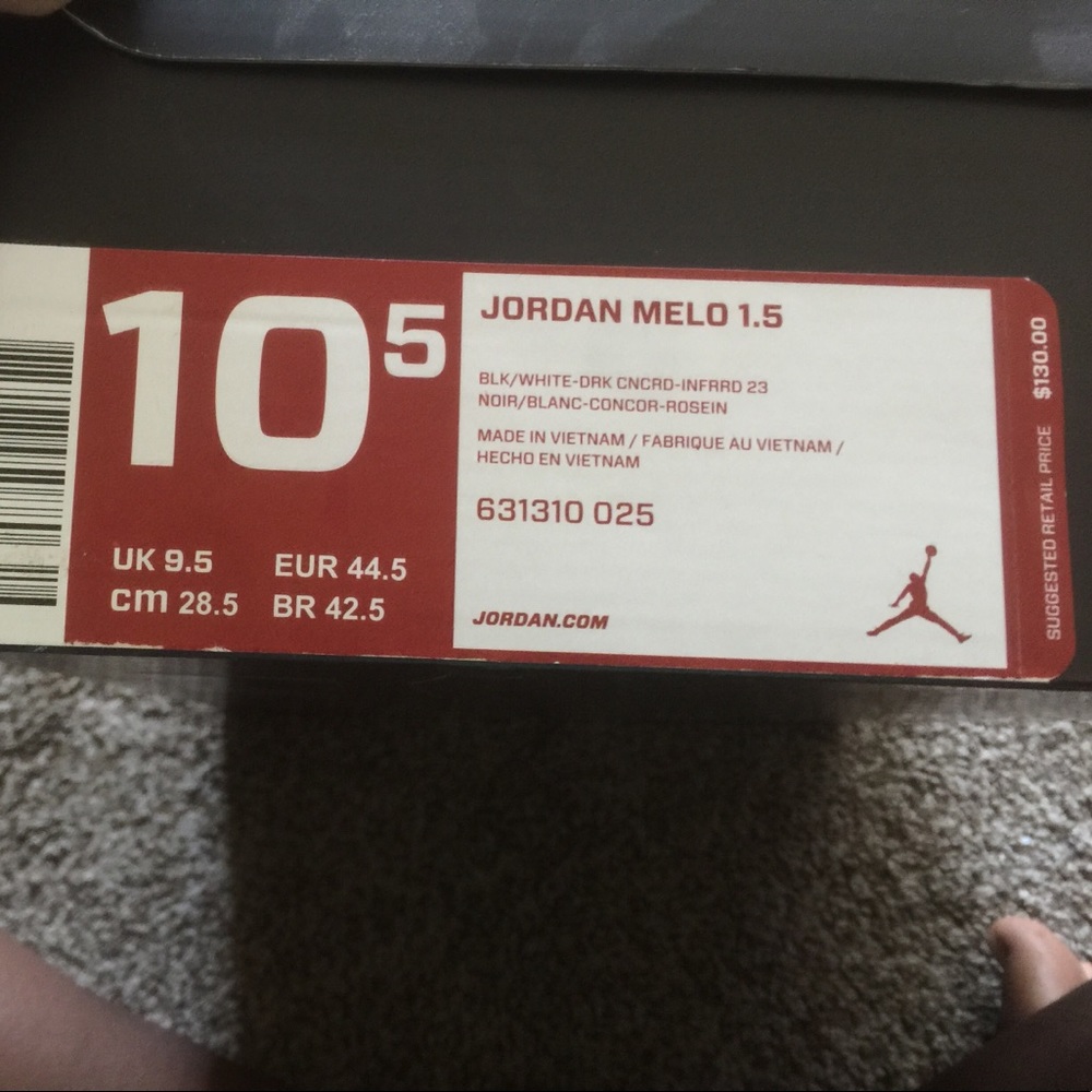 Fairly new Jordan melo 1.5