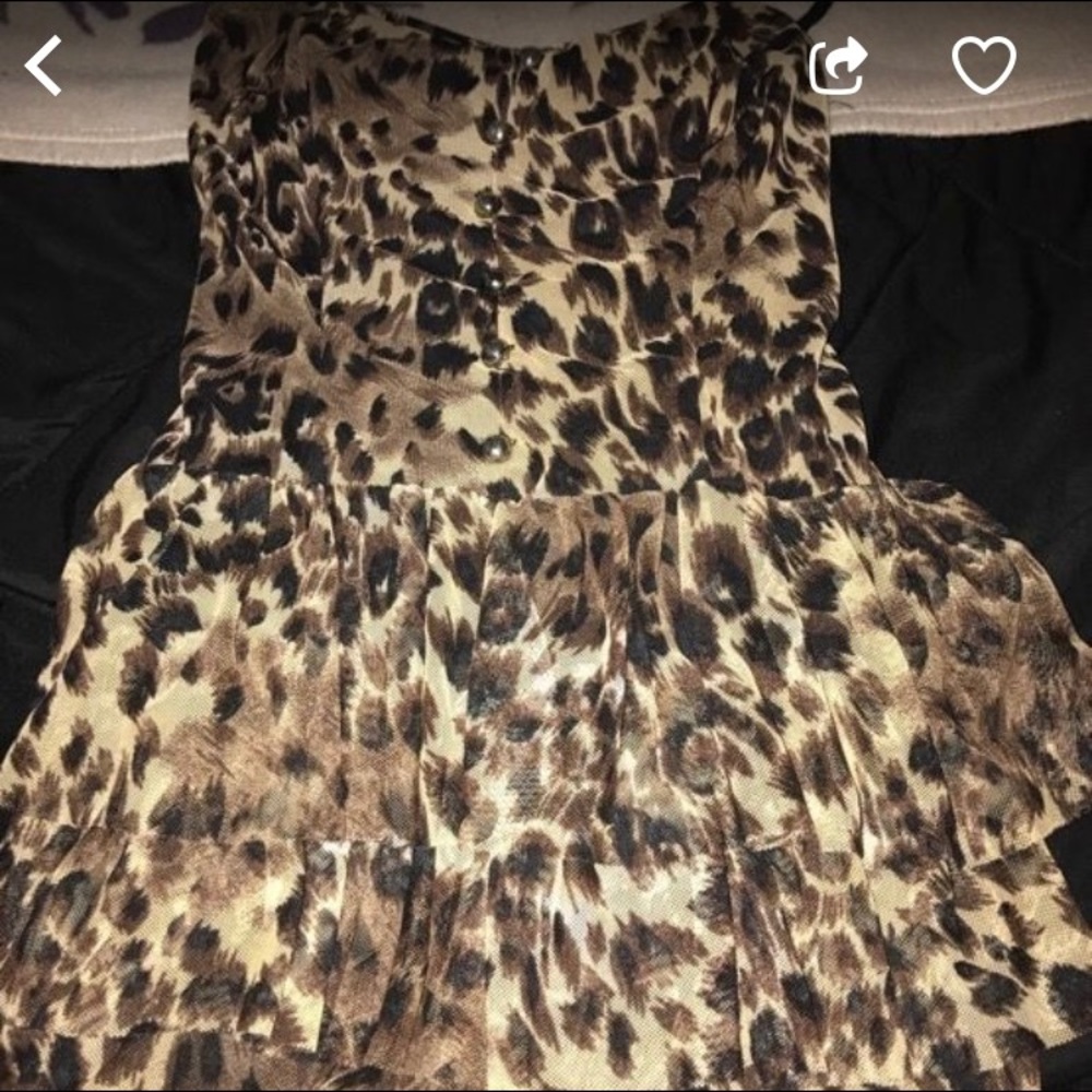 Cheetah print romper