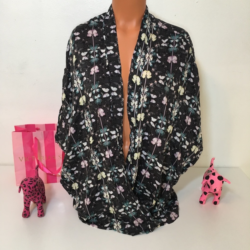 NEW VS KIMONO BEACH COVER UP BUTTERFLY PRINT
