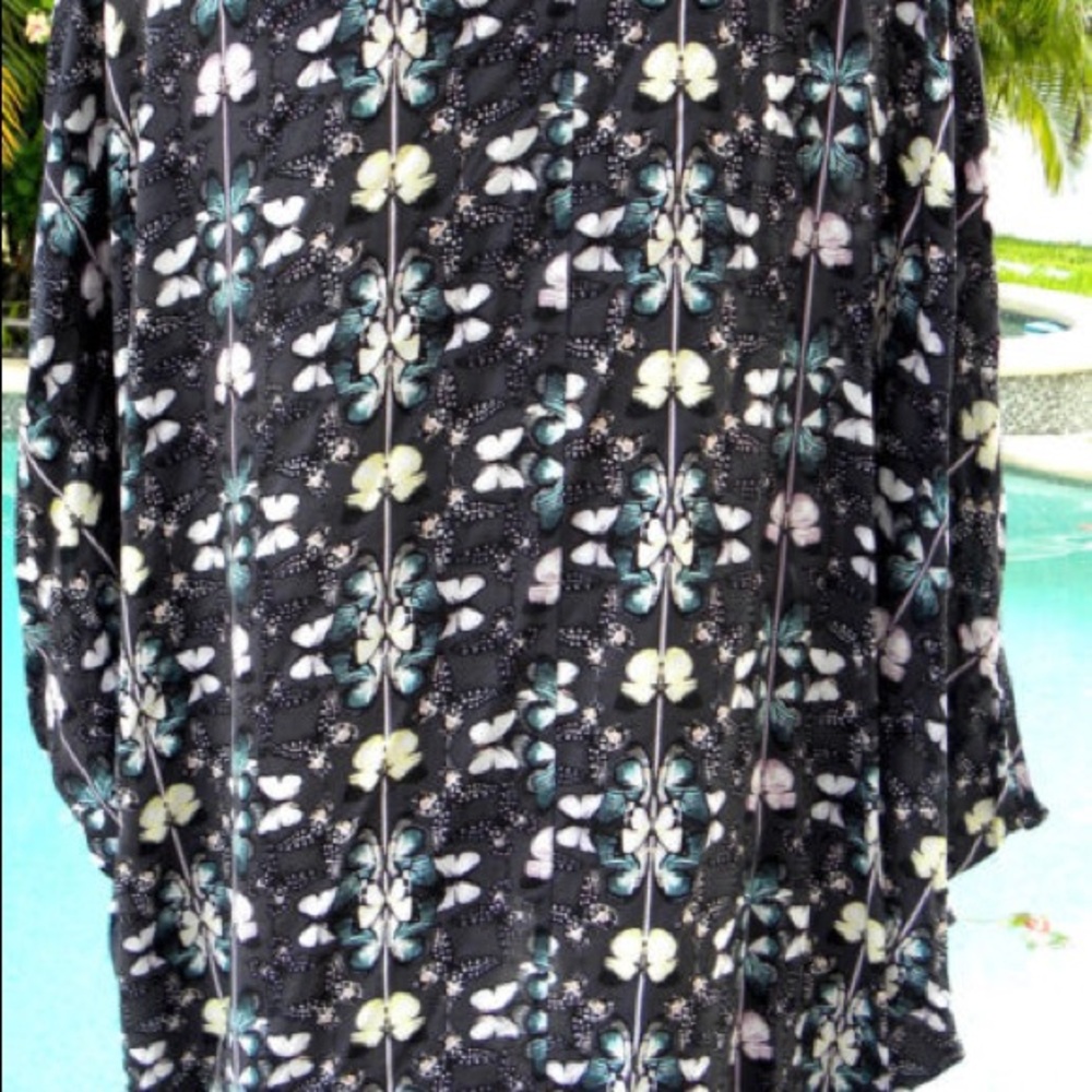 NEW VS KIMONO BEACH COVER UP BUTTERFLY PRINT - Picture 7 of 8