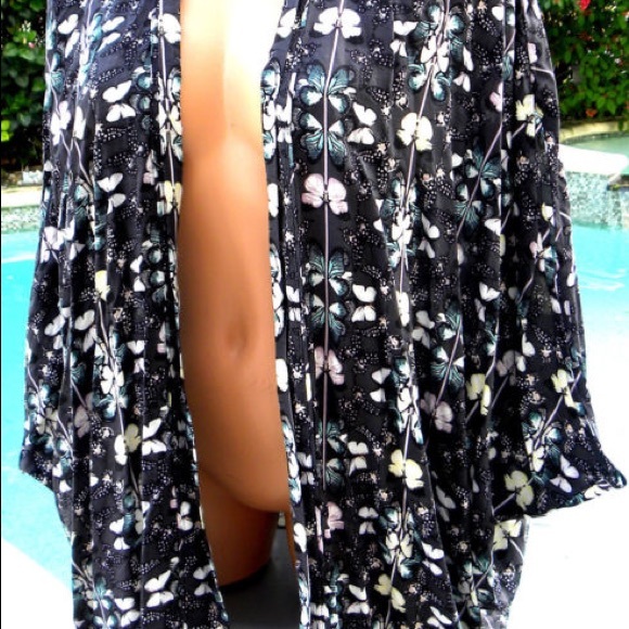 NEW VS KIMONO BEACH COVER UP BUTTERFLY PRINT - Picture 6 of 8