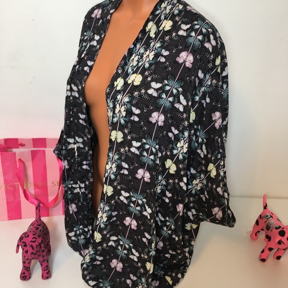 NEW VS KIMONO BEACH COVER UP BUTTERFLY PRINT - Picture 8 of 8