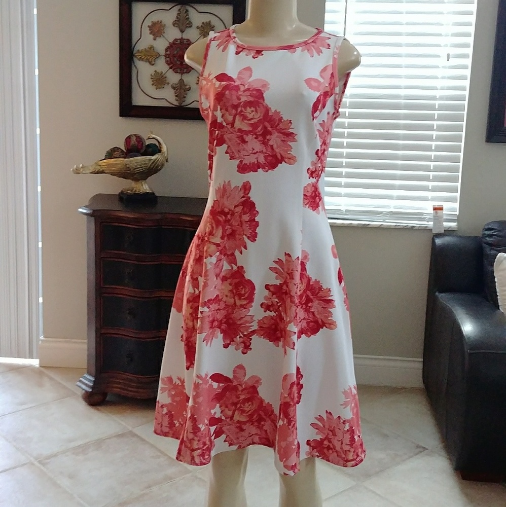 SOLD New York & Co. Scuba flare dress S
