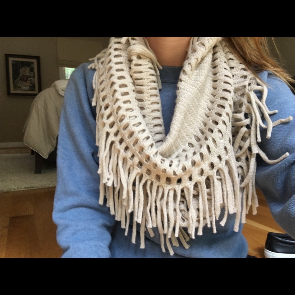 Tan infinity scarf!