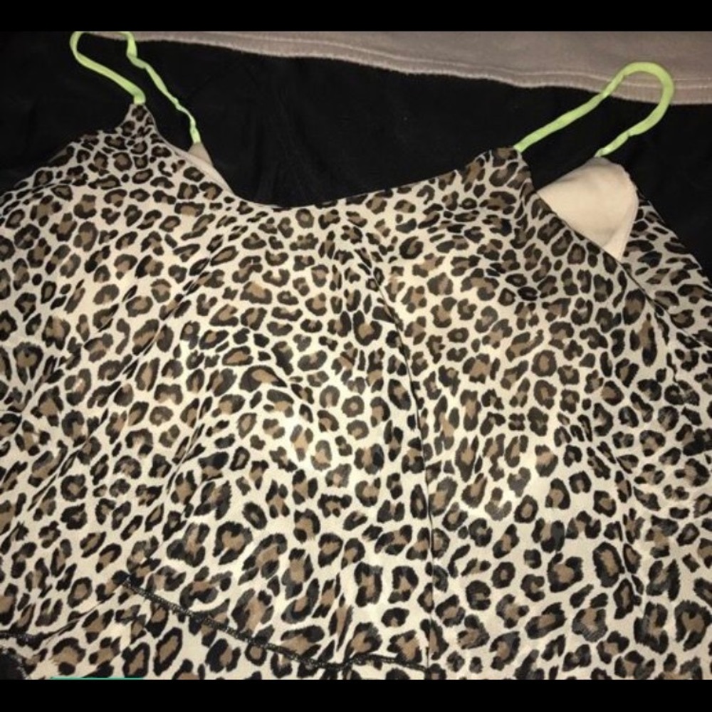 Cheetah print crop top