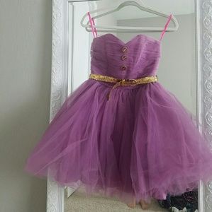 Purple Betsey Johnson homecoming dress
