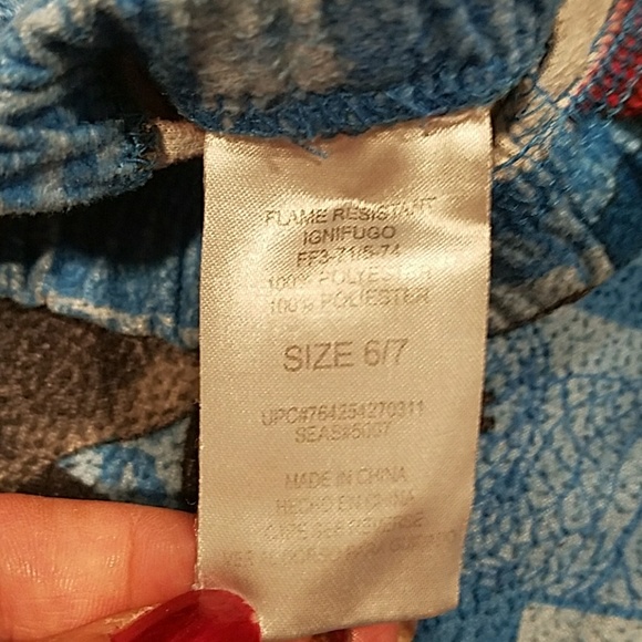 SIDER-MAN Pajamas -2 piece-sz 6-7 - Picture 4 of 4