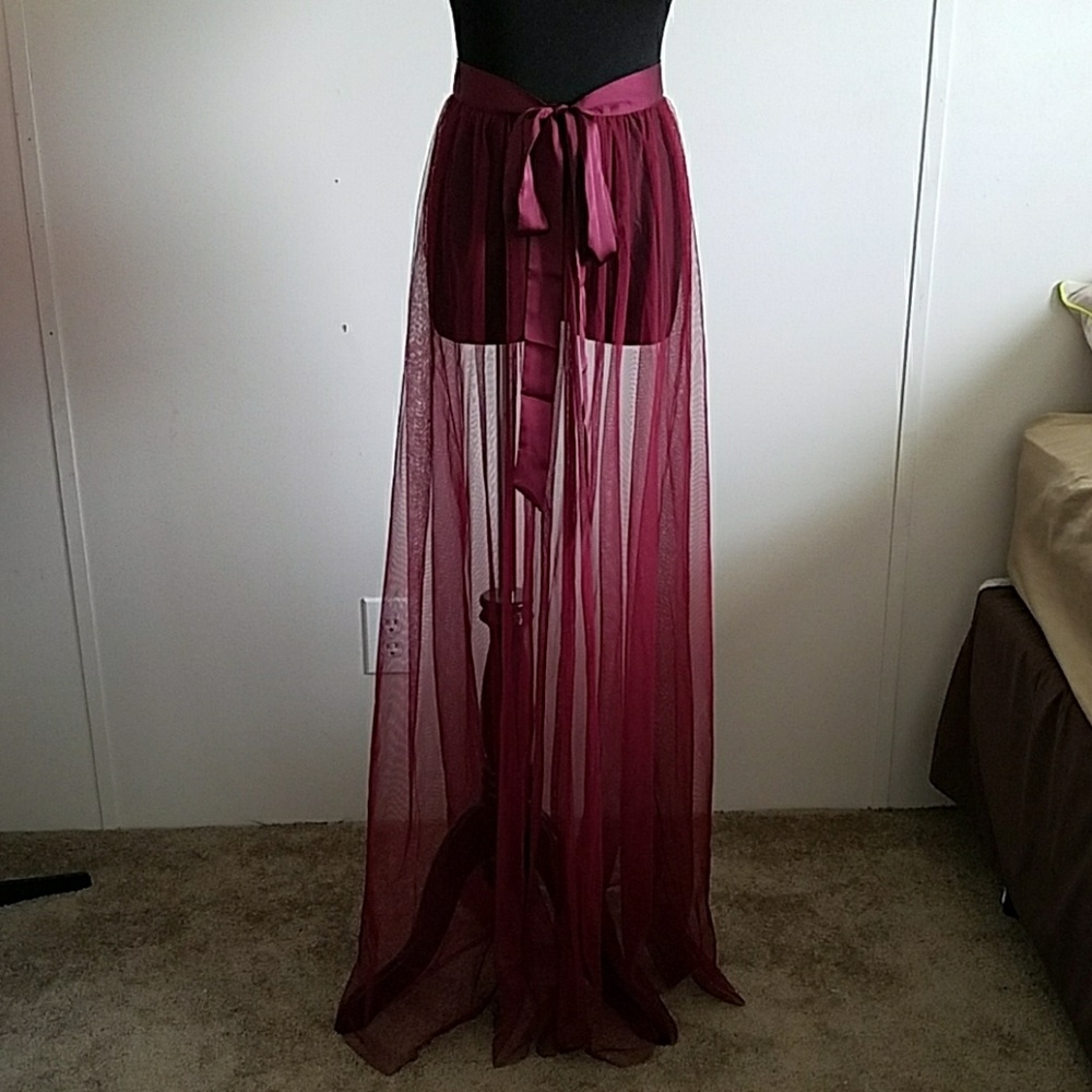 Nasty Gal tulle wrap dress