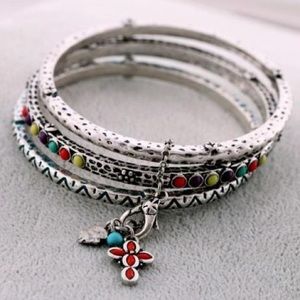 Lucky Brand Aztec bangle set