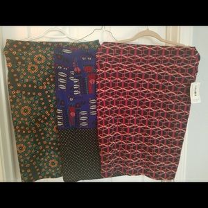 3 new Lularoe skirts