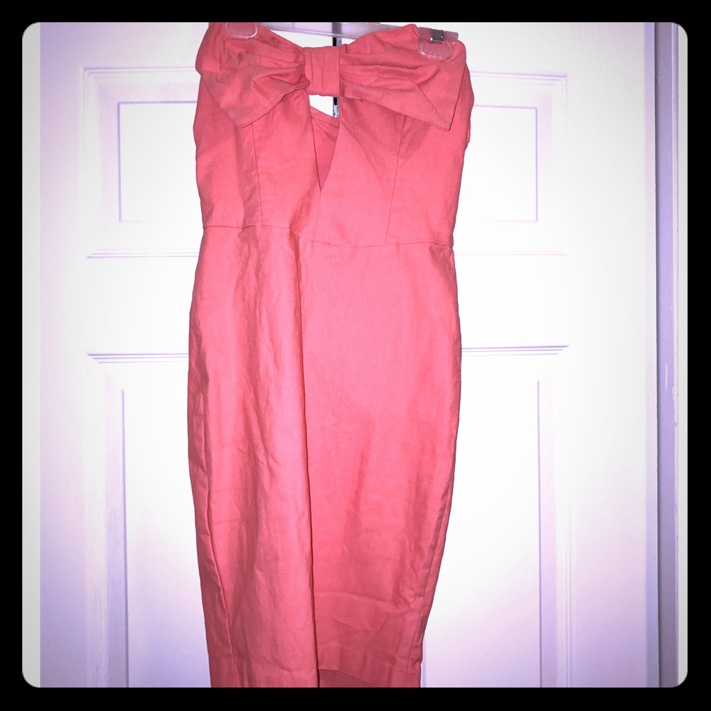 Coral Body-con Dress