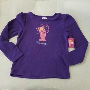 NWT Garanimal Girls Purple Fleece Shirt Size 6