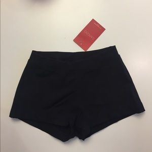 Capezio black booty shorts