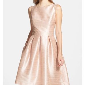 ALFRED SUNG Dupioni Fit and Flare Dress