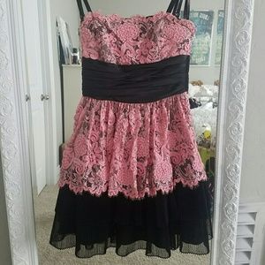 Pink and Black Betsey Johnson Dress