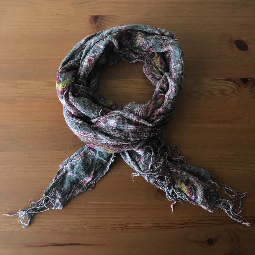 Women's Peacock Feather Print Scarf