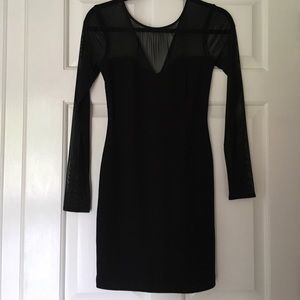 BGB Generation long sleeve mini mesh dress