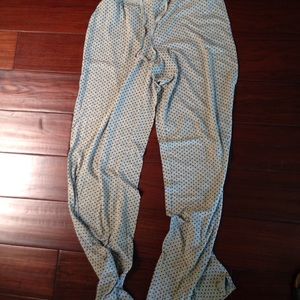 gray black polka dot lounge pants
