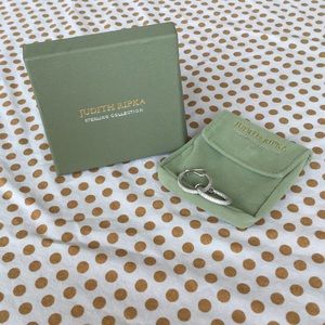 NWT Judith Ripka Sterling Hoop Earrings!!