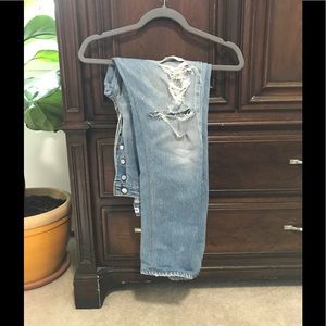 Re/Done High Rise Skinny Jeans