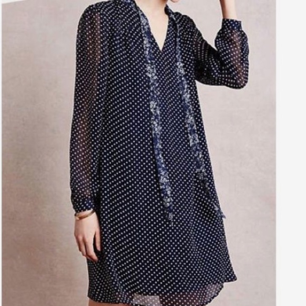 Anthropologie chiffon dress