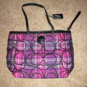 Coach Plaid Purse