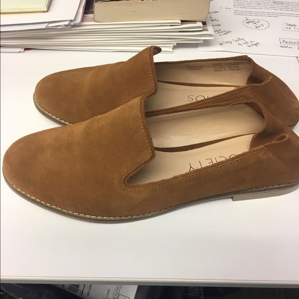 Deconstructed loafer - cognac